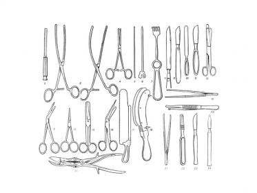 Набор инструментов НС-МИЗ-В Н-163 для вскрытия и исследования трупов