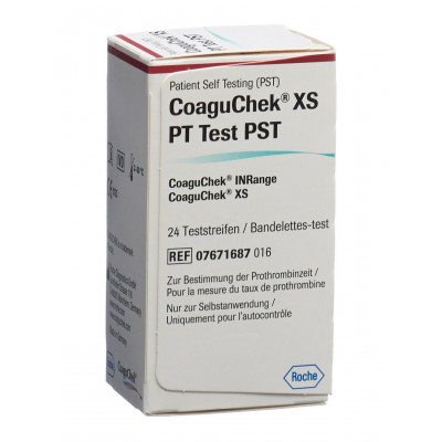 Тест-полоски для COAGUCHEK XS PT TEST PST; COAGUCHEK INRANGE / COAGUCHEK XS, 6 шт. в упаковке, Германия