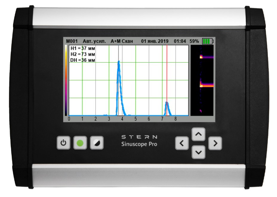 Прибор для быстрой ультразвуковой диагностики носовых и лобных пазух "Stern Sinuscope" Pro