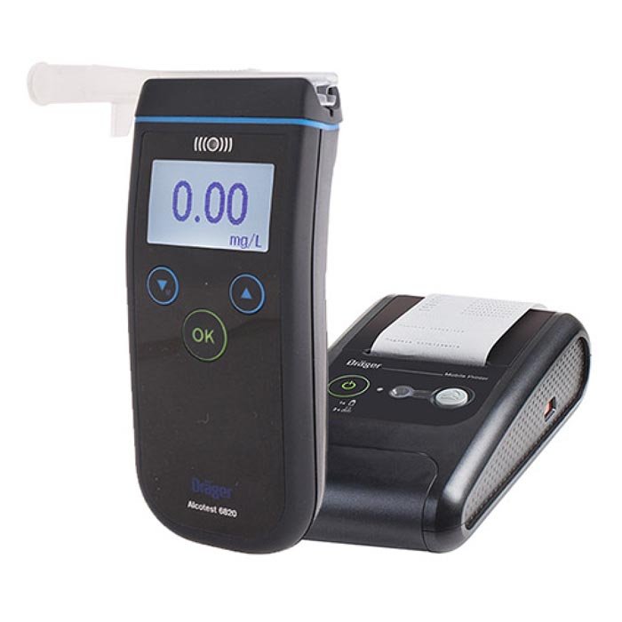 Анализатор паров этанола в выдыхаемом воздухе (алкотестер) ALCOTEST 6820 С ПРИНТЕРОМ DRAEGER, Германия
