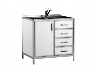 Стол лабораторный с мойкой АСК СЛМ.02.01