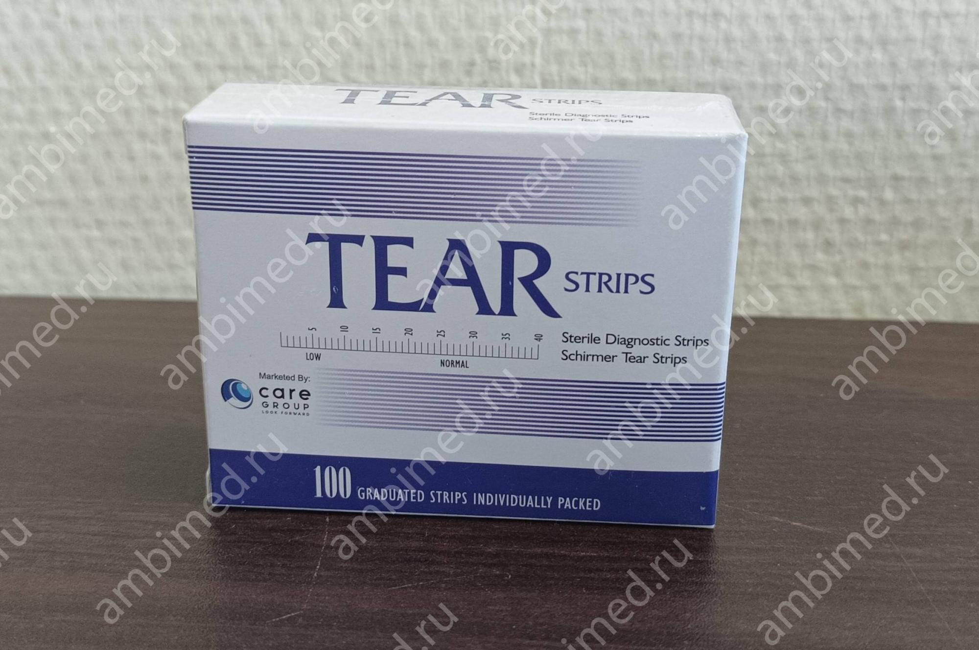 тест-полоски для пробы ширмера tear strips (tear flo) фото