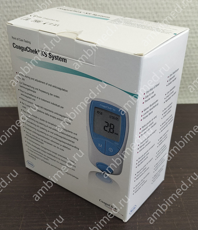 портативный анализатор гемостаза коагучек xs (coaguchek) фото