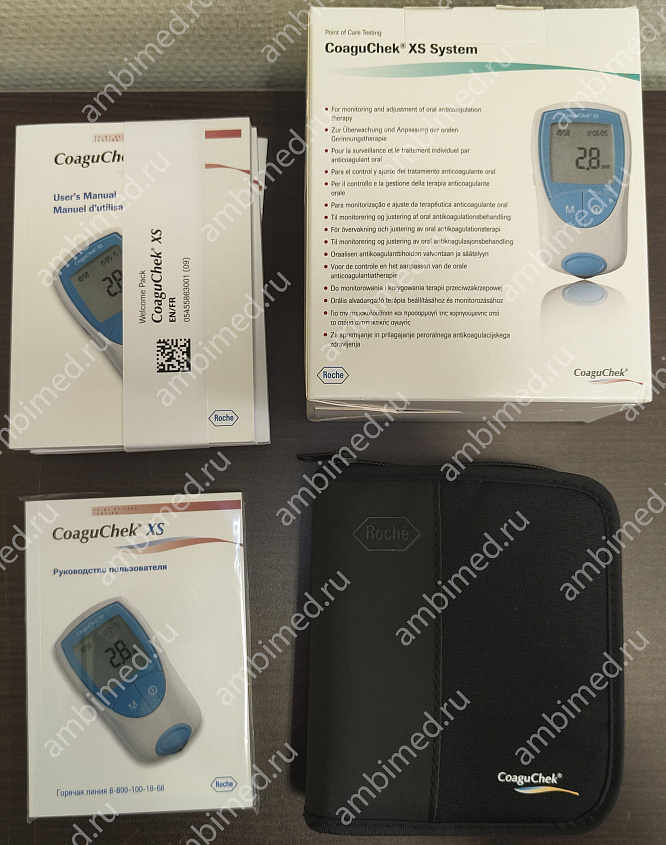 портативный анализатор гемостаза коагучек xs (coaguchek) фото