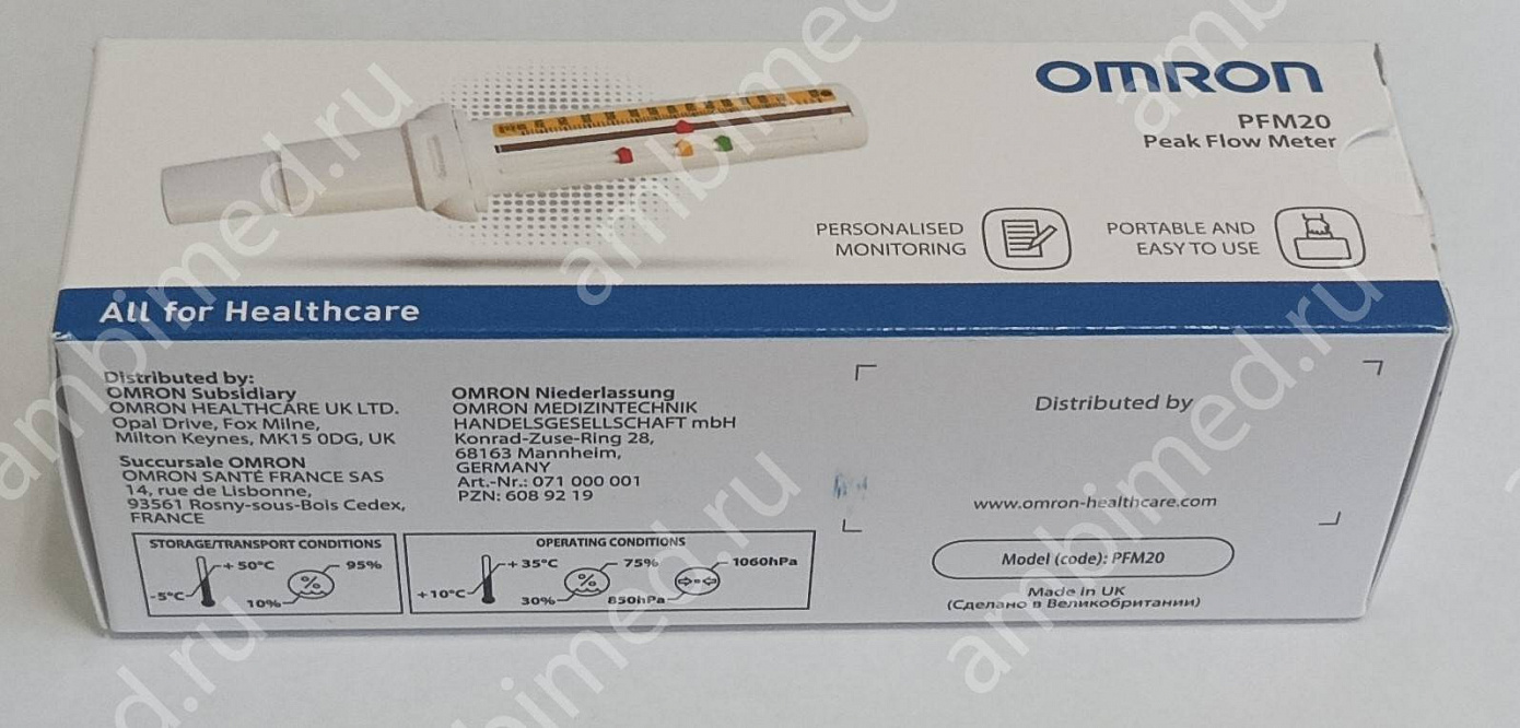 пикфлоуметр omron peak flow meter pfm20 фото