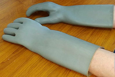 Перчатки рентгенозащитные силиконовые